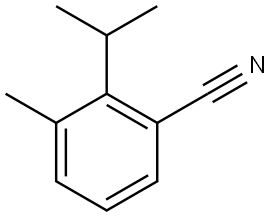 3-Methyl-2-(1-methylethyl)benzonitrile Structure