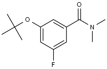3-(tert-butoxy)-5-fluoro-N,N-dimethylbenzamide 구조식 이미지