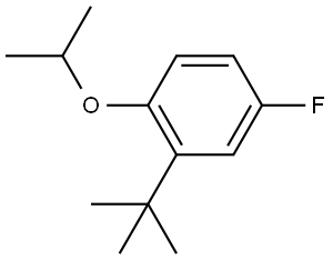 2-(Tert-butyl)-4-fluoro-1-isopropoxybenzene Structure