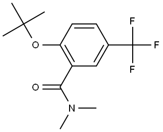 2-(1,1-Dimethylethoxy)-N,N-dimethyl-5-(trifluoromethyl)benzamide Structure