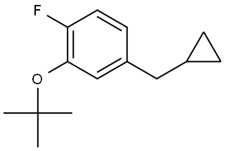 2-(tert-butoxy)-4-(cyclopropylmethyl)-1-fluorobenzene Structure