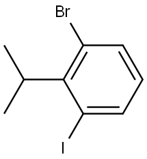 1-Bromo-3-iodo-2-(1-methylethyl)benzene Structure