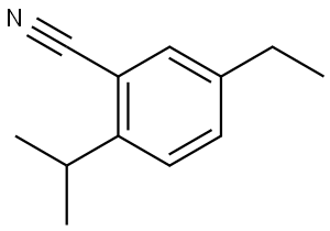 5-Ethyl-2-(1-methylethyl)benzonitrile Structure