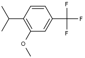 2-Methoxy-1-(1-methylethyl)-4-(trifluoromethyl)benzene Structure