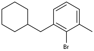 2-Bromo-1-(cyclohexylmethyl)-3-methylbenzene Structure