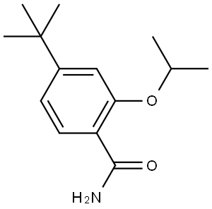 4-(1,1-Dimethylethyl)-2-(1-methylethoxy)benzamide Structure