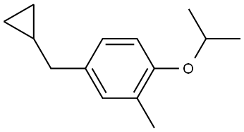 4-(Cyclopropylmethyl)-2-methyl-1-(1-methylethoxy)benzene Structure