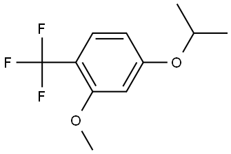 2-Methoxy-4-(1-methylethoxy)-1-(trifluoromethyl)benzene Structure