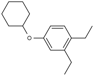 4-(Cyclohexyloxy)-1,2-diethylbenzene Structure