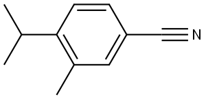 3-Methyl-4-(1-methylethyl)benzonitrile Structure