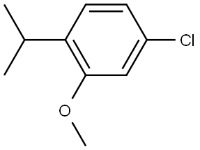 4-chloro-1-isopropyl-2-methoxybenzene Structure