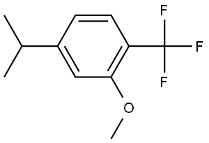 2-Methoxy-4-(1-methylethyl)-1-(trifluoromethyl)benzene Structure