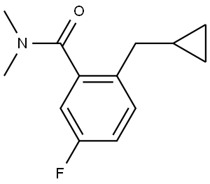 2-(cyclopropylmethyl)-5-fluoro-N,N-dimethylbenzamide Structure