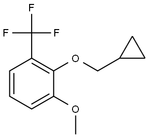 2-(Cyclopropylmethoxy)-1-methoxy-3-(trifluoromethyl)benzene Structure