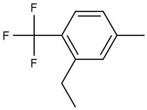 2-Ethyl-4-methyl-1-(trifluoromethyl)benzene Structure