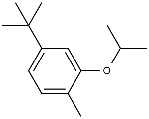 4-(1,1-Dimethylethyl)-1-methyl-2-(1-methylethoxy)benzene Structure