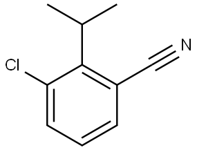 3-Chloro-2-(1-methylethyl)benzonitrile Structure