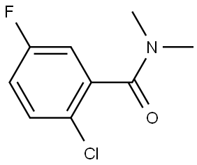 2-chloro-5-fluoro-N,N-dimethylbenzamide 구조식 이미지