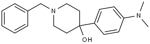 4-[4-(Dimethylamino)phenyl]-1-(phenylmethyl)-4-piperidinol Structure