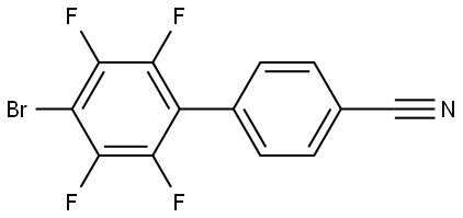 4'-bromo-2',3',5',6'-tetrafluoro-[1,1'-biphenyl]-4-carbonitrile Structure