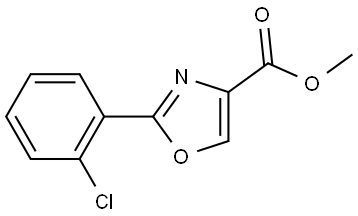 methyl 2-(2-chlorophenyl)oxazole-4-carboxylate 구조식 이미지