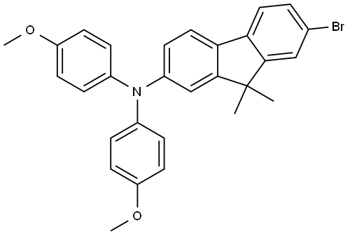 7-Bromo-N,N-bis(4-methoxyphenyl)-9,9-dimethyl-9H-fluoren-2-amine Structure