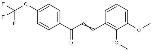 2-Propen-1-one, 3-(2,3-dimethoxyphenyl)-1-[4-(trifluoromethoxy)phenyl]- Structure