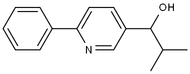 2-methyl-1-(6-phenylpyridin-3-yl)propan-1-ol Structure