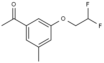 1-(3-(2,2-difluoroethoxy)-5-methylphenyl)ethanone Structure