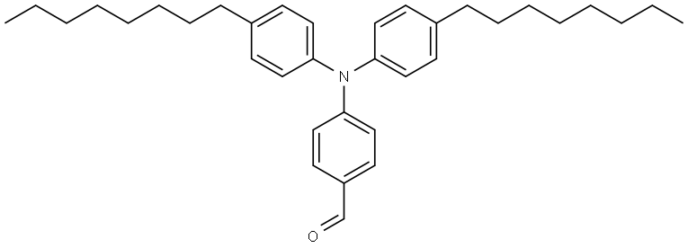 4-(bis(4-octylphenyl)amino)benzaldehyde Structure