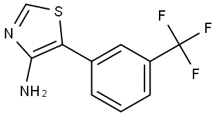 4-Amino-5-(3-trifluoromethylphenyl)thiazole 구조식 이미지