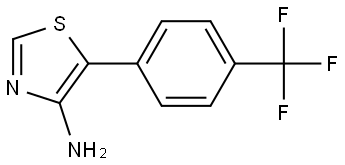 4-Amino-5-(4-trifluoromethylphenyl)thiazole Structure