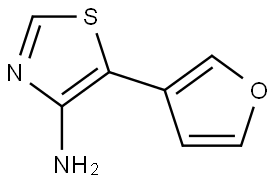 4-Amino-5-(3-furyl)thiazole Structure