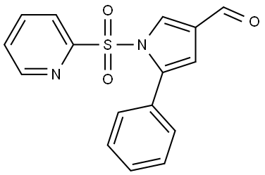 5-phenyl-1-(pyridin-2-ylsulfonyl)-1H-pyrrole-3-carbaldehyde Structure