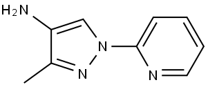 3-methyl-1-(pyridin-2-yl)-1H-pyrazol-4-amine Structure