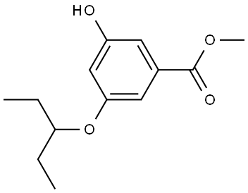 Methyl 3-(1-ethylpropoxy)-5-hydroxybenzoate Structure