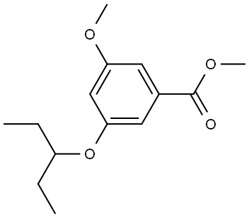 Methyl 3-(1-ethylpropoxy)-5-methoxybenzoate Structure