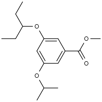 Methyl 3-(1-ethylpropoxy)-5-(1-methylethoxy)benzoate Structure