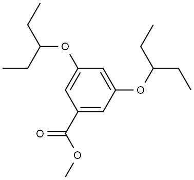 Methyl 3,5-bis(1-ethylpropoxy)benzoate Structure