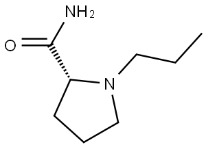 (R)-1-propylpyrrolidine-2-carboxamide Structure