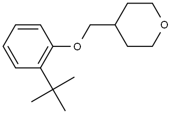 4-[[2-(1,1-Dimethylethyl)phenoxy]methyl]tetrahydro-2H-pyran Structure