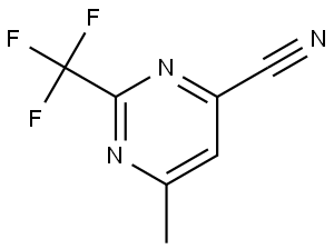 6-Methyl-2-(trifluoromethyl)pyrimidine-4-carbonitrile Structure