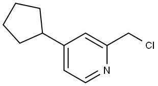 2-(chloromethyl)-4-cyclopentylpyridine Structure