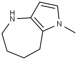 1-methyl-1,4,5,6,7,8-hexahydropyrrolo[3,2-b]azepine Structure