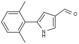 5-(2,6-dimethylphenyl)-1H-pyrrole-3-carbaldehyde Structure