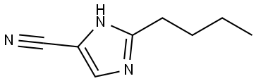 2-Butyl-1H-imidazole-5-carbonitrile Structure