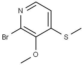 2-Bromo-3-methoxy-4-(methylthio)pyridine Structure