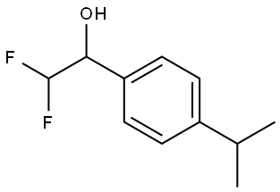 2,2-Difluoro-1-(4-isopropylphenyl)ethanol Structure