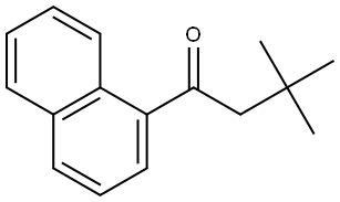 3,3-Dimethyl-1-(1-naphthalenyl)-1-butanone Structure