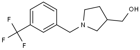 (1-(3-(trifluoromethyl)benzyl)pyrrolidin-3-yl)methanol Structure